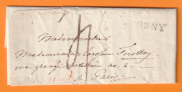 1810 - Marque Postale ROSNY Sur Lettre Pliée Avec Correspondance Privée Vers PARIS - Taxe 4 - Règne De Napoléon 1er - 1801-1848: Precursors XIX