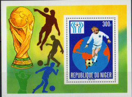 NIGER - Coupe Du Monde De Football 1978 (feuillet) - Niger (1960-...)