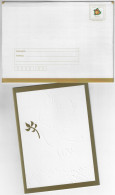 Brazil 2000s Postal Stationery Cover Christmas Bell Stamp Unused With Greeting Card - Entiers Postaux