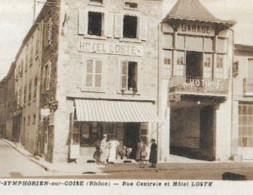 69 SAINT  SYMPHORIEN SUR COISE . RUE CENTRALE / HOTEL  LOSTE  EN 1953 - Saint-Symphorien-sur-Coise