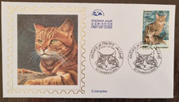 FRANCE Chat, Chats, Cats Yvert N°3284 Fdc, Enveloppe 1° Jour (l'européen) - Chats Domestiques