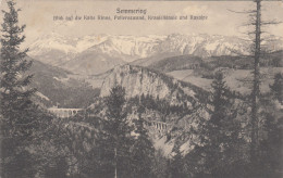 D4151) Blick Auf Die Kalte Rinne , Polleroswand Krauselklause U. Raxalpe - SEMMERING 1913 - Semmering