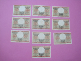 Albania Lot 10 X 10 Lek Banknotes ND 1939 (1) Better Quality - Albania