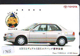 Télécarte  * TOYOTA * (1768) Phonecard  * VOITURE * Auto CAR * TELEFONKARTE  - Coches