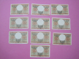 Albania Lot 10 X 10 Lek Banknotes ND 1939 (2a) Better Quality - Albania