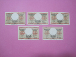 Albania Lot 5 X 10 Lek Banknotes ND 1939 (1) Better Quality - Albanien