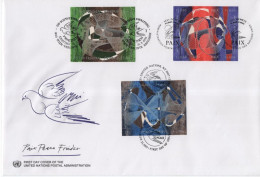 Vereinte Nationen United Nations Nations Unies UN 1993 FDC Paix Peace Frieden, Bird Birds - Altri - Europa