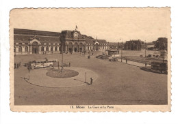 Mons La Gare Et La Poste ( Autobus ) - Montigny-le-Tilleul