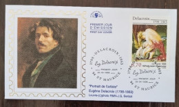 FRANCE Delacroix, Peinture. Yvert N°3147 Fdc, Enveloppe 1° Jour Sur Soie 1998 - Autres & Non Classés