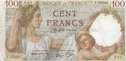 23-0742 Billet, France , 100 , Cent Francs ,SULLY , FO. 30.10.1941. FO. - 100 F 1939-1942 ''Sully''