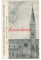 Steunkaart Voor Bouw Parochiale Kerk Antwerpen Kiel Kerk Sint-Catherina G. Hermans (In Zeer Goede Staat) - Antwerpen