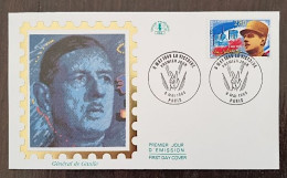 FRANCE DE Gaulle. Yvert N°2944 Fdc, Enveloppe 1er Jour Sur Soie. Emis Le 8 MAI 1995 - De Gaulle (Général)