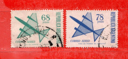 (Us.7) Argentina -° 1968 - Poste Aérienne -  . Yvert. P.a.120-121.  Used - Posta Aerea