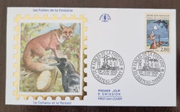 FRANCE Renard Fables De La Fontaine Le Corbeau Et Le Renard. Yvert N°2961 FDC En 1995 - Sonstige & Ohne Zuordnung