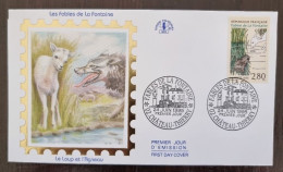 FRANCE Loup,  Fables De La Fontaine Le Loup Et L'agneau. Yvert N°2960 FDC En 1995 - Other & Unclassified