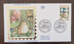 FRANCE Grenouille, Batraciens. Fables De La Fontaine La Grenouille Et Le Boeuf. Yvert N°2959 FDC En 1995 - Otros & Sin Clasificación