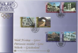 Vereinte Nationen United Nations Nations Unies UN 2004 FDC World Heritage-Greece Grece Griechenland - Altri - Europa