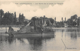 CPA 42 ANDREZIEUX / LES BORDS DE LA LOIRE / LA DRAGUE - Andrézieux-Bouthéon