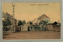 CPA (58) GUERIGNY - La Passage à Niveau Du Faubourg De Châtre - Carte Colorisée D'aspect Toilé - Guerigny