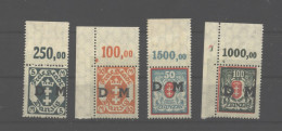 Danzig,Dienst,30/34 X,xx,OR (4 Werte) - Officials