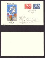 ICELAND   Scott # 298-9 On FIRST DAY COVER (30/X/56)---OS-743 - FDC