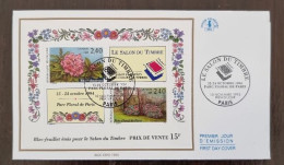 FRANCE Bloc Feuillet N°15 SALON DU TIMBRE 1994 Fdc, Enveloppe 1 Er Jour. - 1990-1999