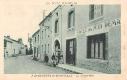 CPA 42 SAINT GEORGES DE BAROILLES / LA GRAND RUE - Autres & Non Classés