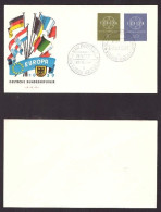 GERMANY   Scott # 805-6 On FIRST DAY COVER (19/9/1959)---OS-745 - 1948-1960