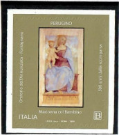 Italy 2023 . Madonna With Child,Painting,Perugino Artist,Arts,Religion. 1v. - 2021-...: Marcophilia