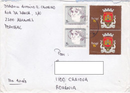 NAVIGATORS- TRISTAO VAZ TEIXEIRA, COAT OF ARMS, STAMPS ON COVER, 1997, PORTUGAL - Lettres & Documents