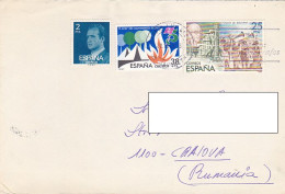 KING JUAN CARLOS, SCOUTS, ATLANTIS, STAMPS ON COVER, 1993, SPAIN - Used Stamps