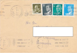 KING JUAN CARLOS, GENERAL FRANCO, STAMPS ON COVER, 1997, SPAIN - Oblitérés