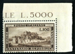 REPUBBLICA 1949 ROMANA ** MNH LUSSO CENTRATISSIMA CAT. EURO 510,00 - 1946-60: Mint/hinged