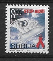 SERBIA 2004 HEALTH ANTI AIDS MNH - Médecine