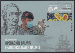 Delcampe - 2021-ED. 5499 H.B. - Operación Balmis Y Francisco Javier De Balmis Y Berenguer. Médico Expedición Viruela-NUEVO - Blocks & Kleinbögen
