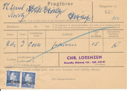 Denmark Post Ferry Waybill Esbjerg - Fanö 1968 - Briefe U. Dokumente