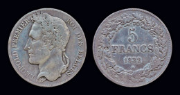 Belgium Leopold I 5 Frank 1832- Pos A - 5 Francs