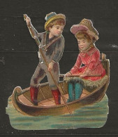 Découpis Gaufré Enfants Année 1900 - Infantes