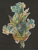 Découpis Gaufré Fleur Constance Année 1900 - Children