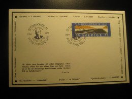 STOCKHOLM 1970 Lenin Cancel Duel Condolence Cover SWEDEN Estonia Estonie Estland - Lenin