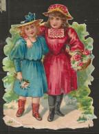 Découpis Gaufré Enfants Année 1900 - Infantes
