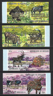 Burundi 1971 Série Animaux NON-DENTELÉS Semi-postal Animals/Olympics IMPERF. COB PA227/234. Scott #CB17a-CB18d VF-NH - Unused Stamps