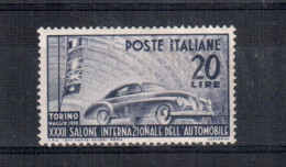 REPUBBLICA 1950 AUTOMOBILE ** MNH - 1946-60: Mint/hinged