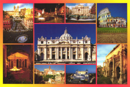 ROME, ST. PETER'S BASILICA, COLOSSEUM, TREVI FOUNTAIN, PIAZZA DI SPAGNA, PANTHEON, ITALY - Sammlungen & Lose