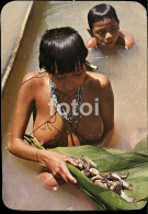 PHOTO POSTCARD  VENEZUELA SEMI NUDE NATIVE GIRL INDIO AMAZONIA BRAZIL CARTE POSTALE - Non Classés