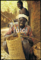 PHOTO POSTCARD NATIVE AFRICAN MAN BOY COSTUME GUINE BISSAU GUINEA  AFRICA AFRIQUE CARTE POSTALE - Guinea-Bissau