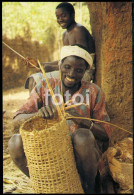 PHOTO POSTCARD NATIVE AFRICAN MAN BOY COSTUME GUINE BISSAU GUINEA  AFRICA AFRIQUE CARTE POSTALE - Guinea Bissau