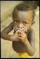 PHOTO POSTCARD NATIVE AFRICAN BABY BOY COSTUME GUINE BISSAU GUINEA  AFRICA AFRIQUE CARTE POSTALE - Guinea Bissau