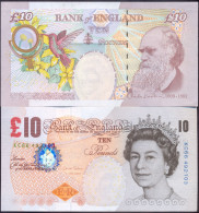 UK Great Britain 10 Pounds 2000 UNC P- 389c - Signature: C. Salmon - 10 Pounds