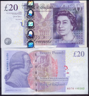 UK Great Britain 20 Pounds 2006 UNC P- 392b 	 Signature: C. Salmon - 20 Pounds